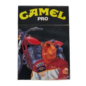 VTG CAMEL Y2K Motorcycle Joe 90's PRO MOTORSPORTS  Black Flip-Top Lighter